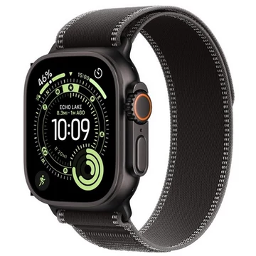 Apple Watch Ultra 3 GPS + Cellular – 49 mm-es fekete titántok, fekete-hamuszürke terep pánt – M/L MF1H4QH/A