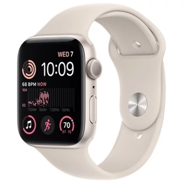 Apple Watch SE 2. Generáció GPS 40mm (Starlight) Csillagfény gumi(műanyag) Szíj