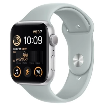 Apple Watch SE 2. Generáció GPS 40mm (Silver) Ezüst gumi(műanyag) Szíj