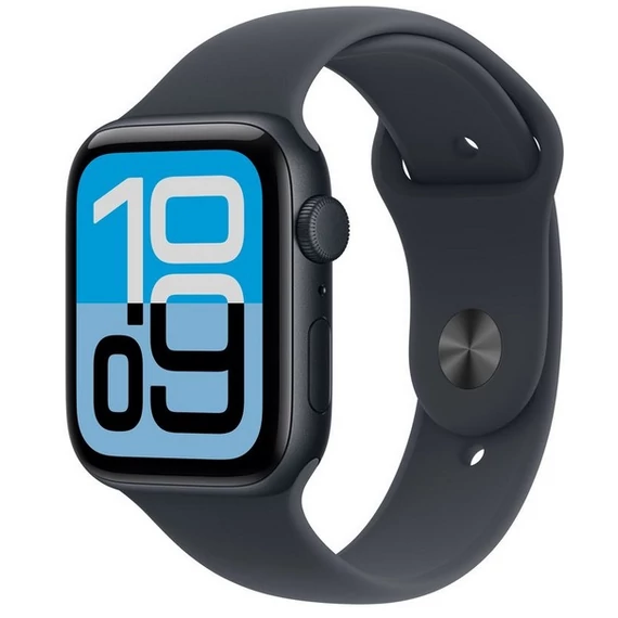Apple Watch SE 3 GPS – 40 mm-es éjfekete alumíniumtok, éjfekete sportszíj - M/L MEHC4MP/A