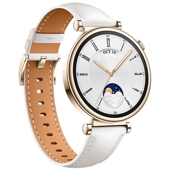 Huawei Watch GT4 41mm White White Leather Strap 