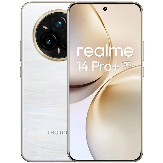 Realme 14 Pro+ Dual SIM 512GB 12GB RAM (Pearl White) Fehér